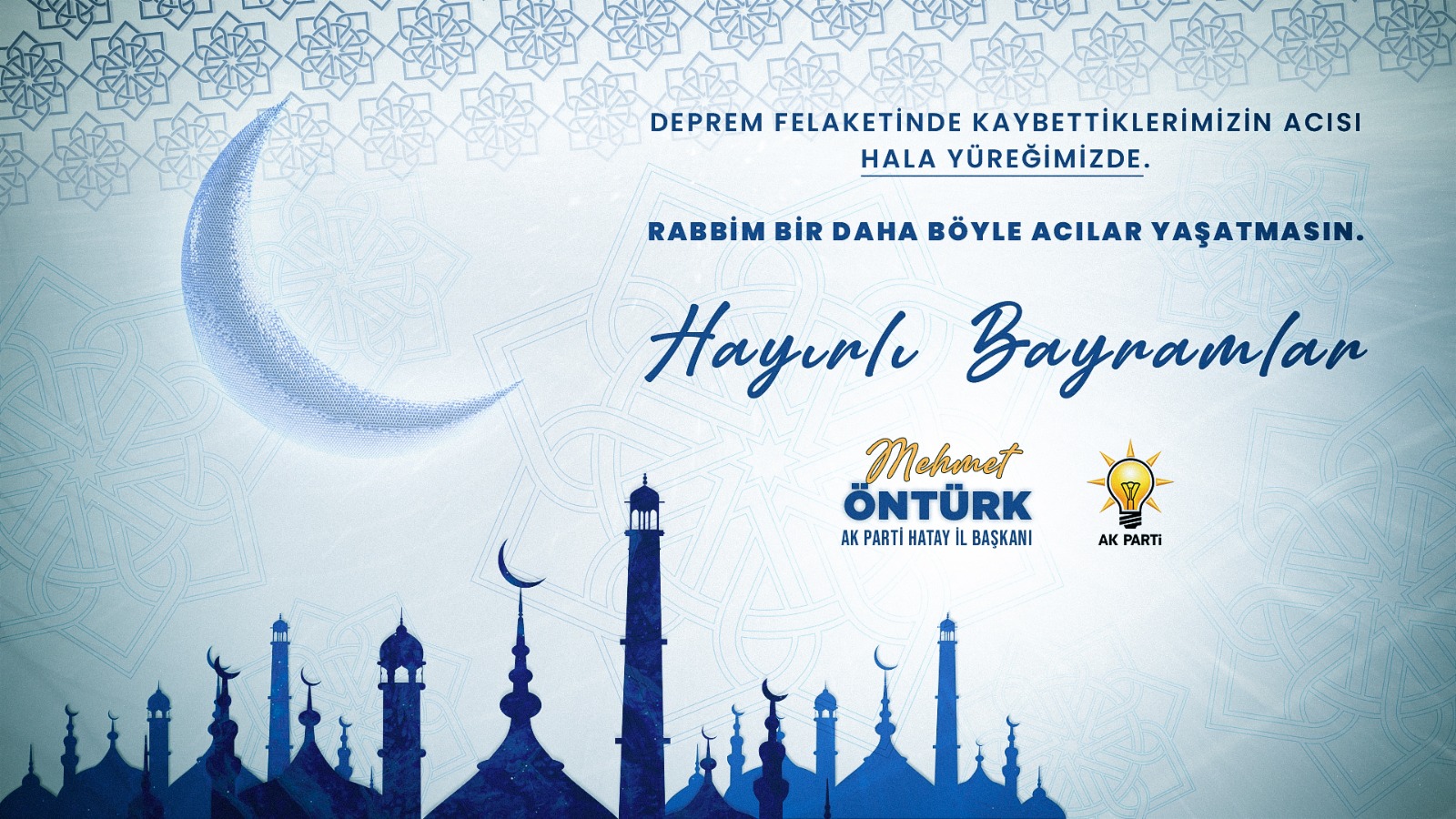 BAŞKAN ÖNTÜRK: ‘’ BURUK BİR BAYRAM YAŞIYORUZ ‘’